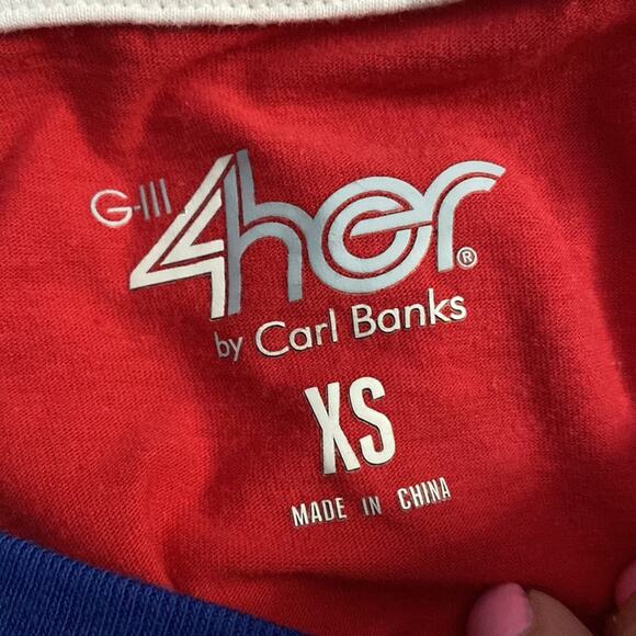 Chicago Cubs baseball tee womens size XS G-III 4her by Carl Banks - Picture 7 of 8